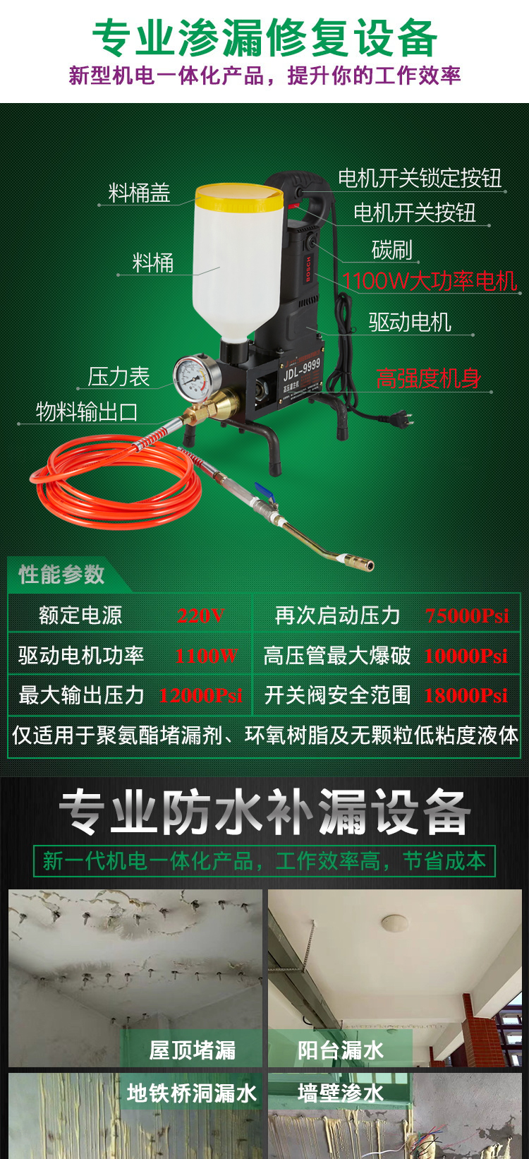 聚氨酯高壓注漿機(jī)什么牌子好？(圖2)